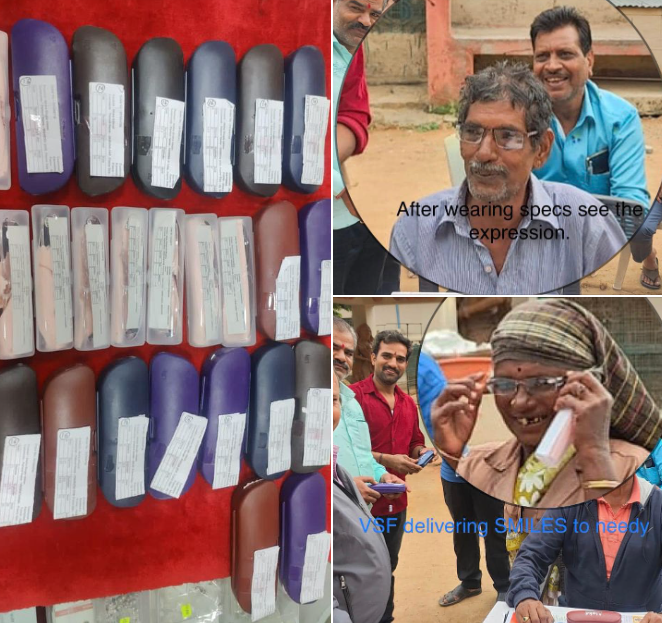 26 Specs received and distributed to the needy who...