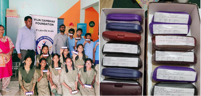 VSF handed over “FREE Specs” to the needy students...